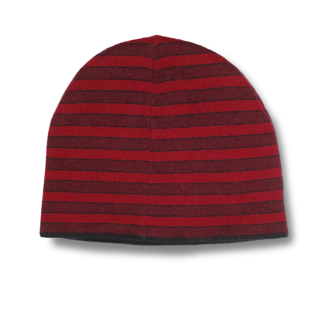 Merino-Beanie                bordeaux
