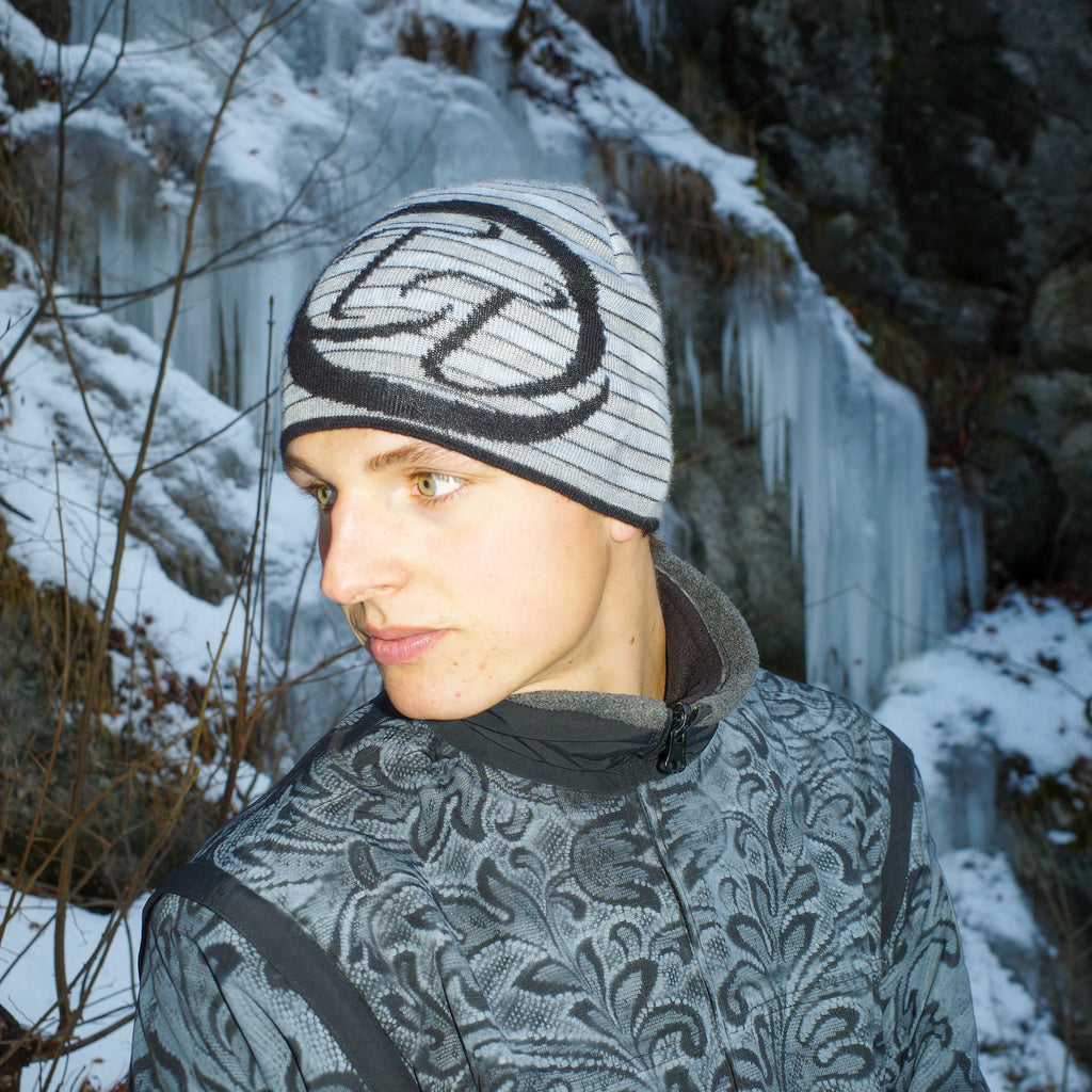 Merino-Beanie babyblue/grey