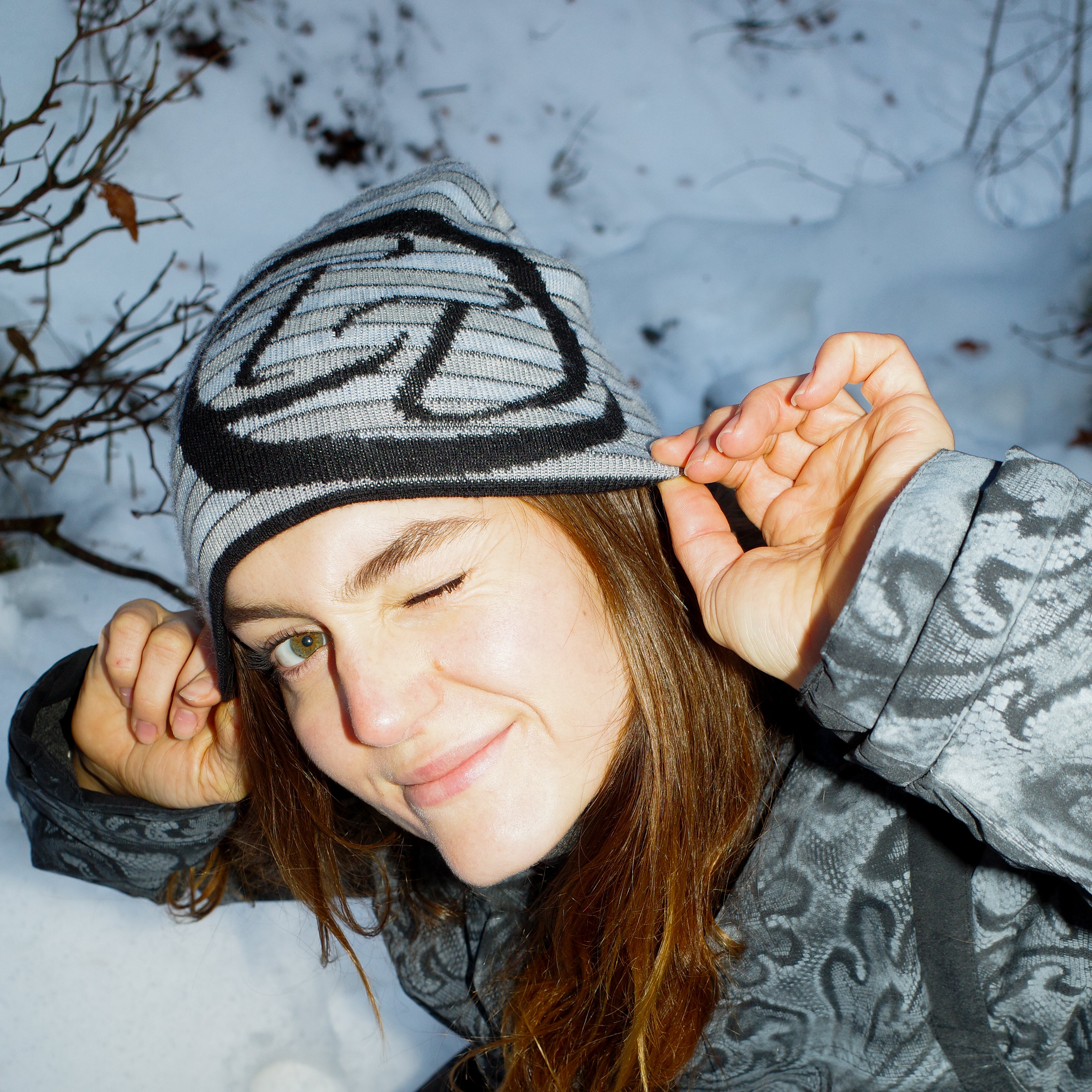 Merino-Beanie babyblue/grey