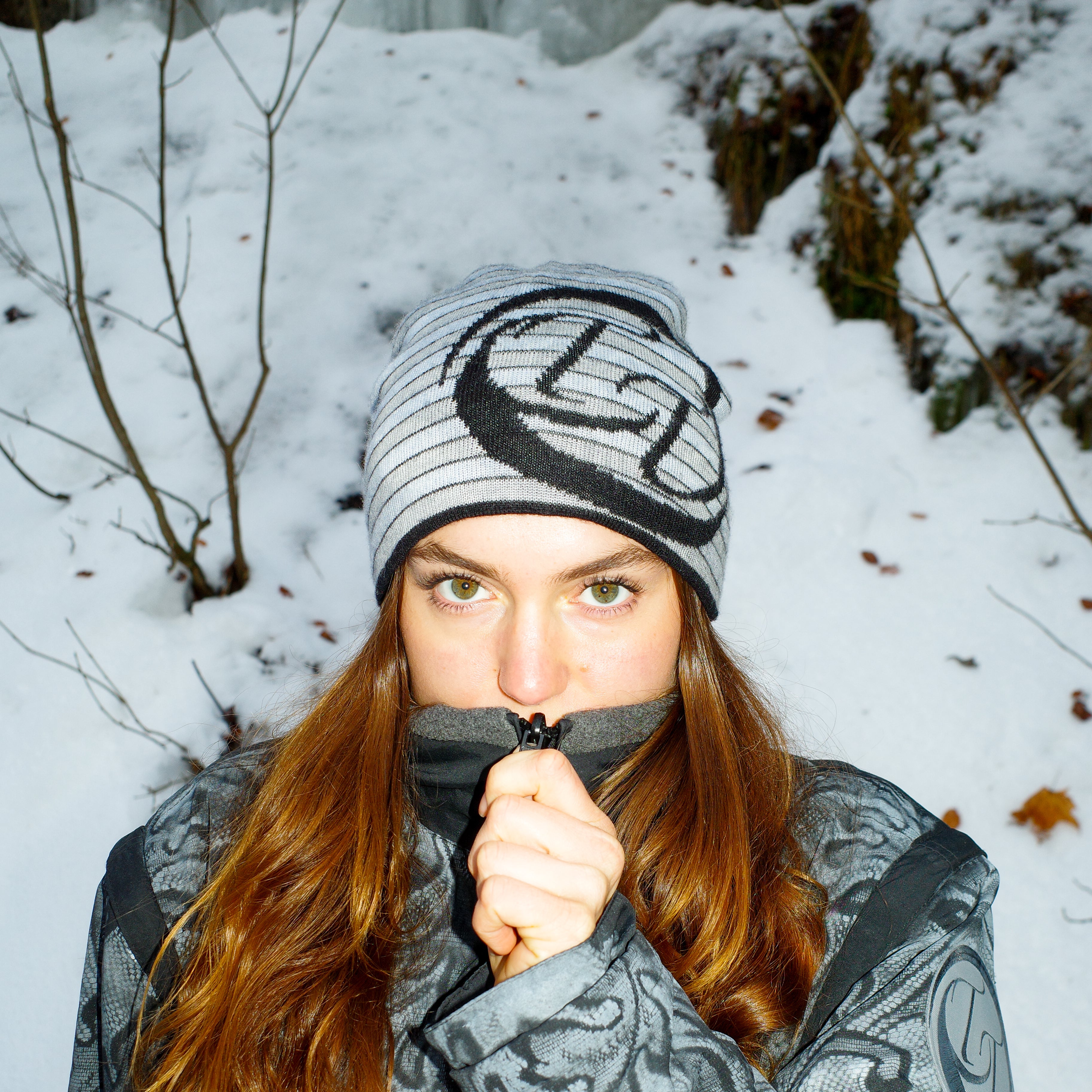 Merino-Beanie babyblue/grey