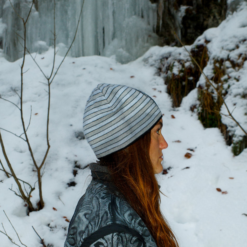 Merino-Beanie babyblue/grey